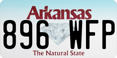 AR license plate 896WFP