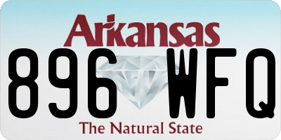 AR license plate 896WFQ