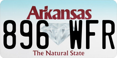 AR license plate 896WFR