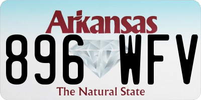 AR license plate 896WFV