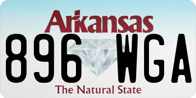 AR license plate 896WGA