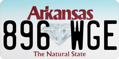 AR license plate 896WGE