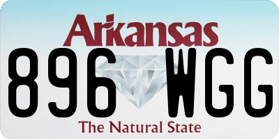 AR license plate 896WGG