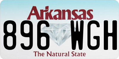 AR license plate 896WGH