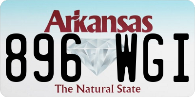 AR license plate 896WGI
