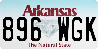 AR license plate 896WGK