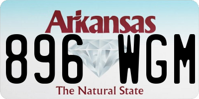 AR license plate 896WGM