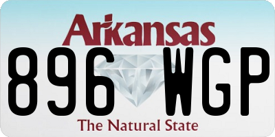 AR license plate 896WGP
