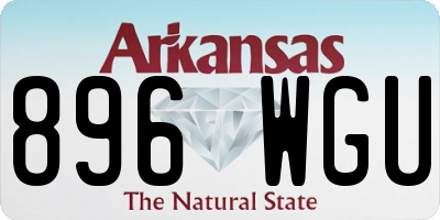 AR license plate 896WGU
