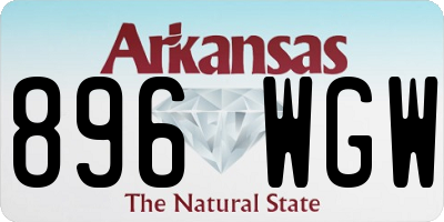 AR license plate 896WGW