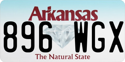 AR license plate 896WGX