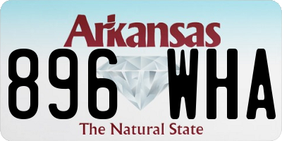 AR license plate 896WHA