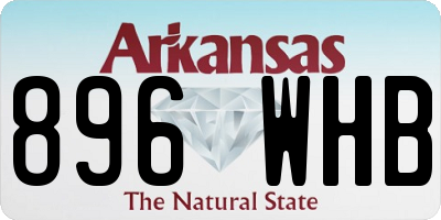 AR license plate 896WHB