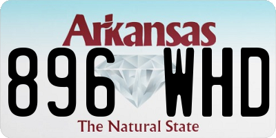 AR license plate 896WHD