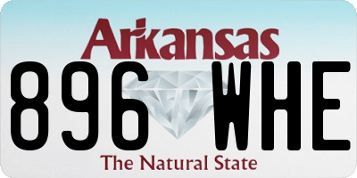 AR license plate 896WHE