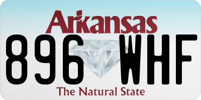 AR license plate 896WHF