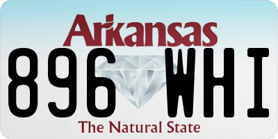 AR license plate 896WHI