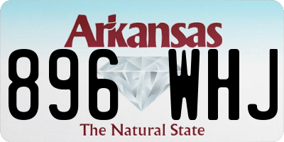 AR license plate 896WHJ