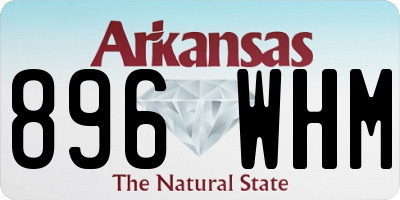 AR license plate 896WHM