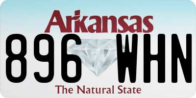 AR license plate 896WHN