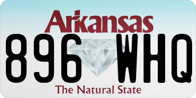 AR license plate 896WHQ