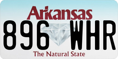 AR license plate 896WHR
