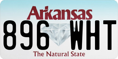 AR license plate 896WHT