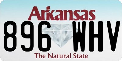 AR license plate 896WHV