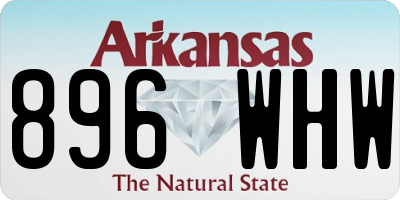 AR license plate 896WHW