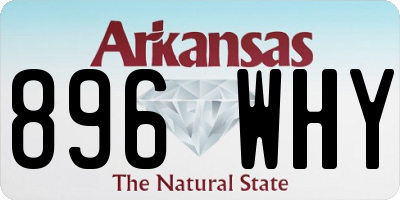 AR license plate 896WHY