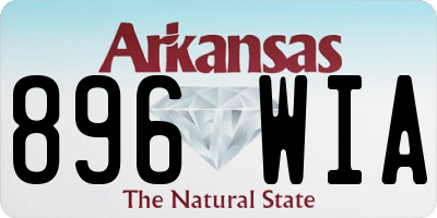 AR license plate 896WIA