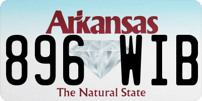 AR license plate 896WIB