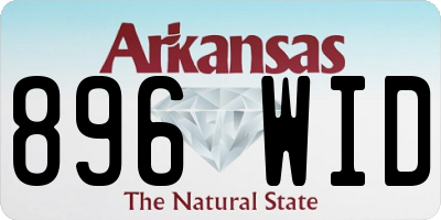 AR license plate 896WID