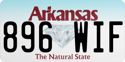 AR license plate 896WIF