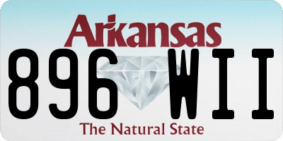 AR license plate 896WII