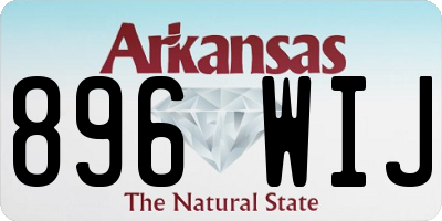 AR license plate 896WIJ