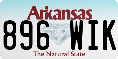 AR license plate 896WIK