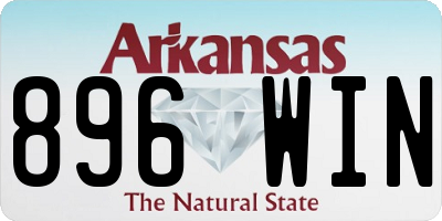 AR license plate 896WIN