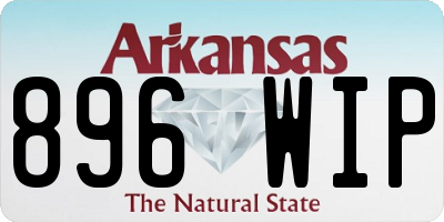 AR license plate 896WIP
