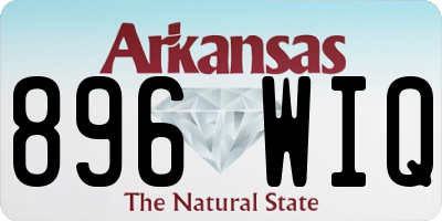 AR license plate 896WIQ