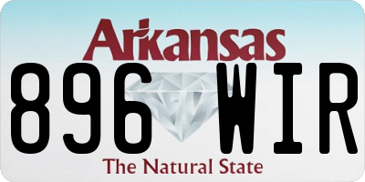 AR license plate 896WIR