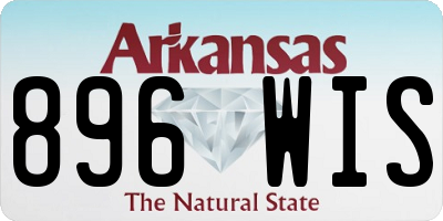 AR license plate 896WIS