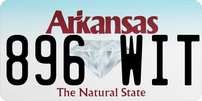 AR license plate 896WIT