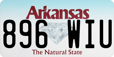 AR license plate 896WIU