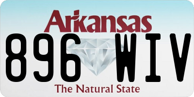 AR license plate 896WIV