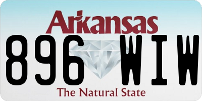 AR license plate 896WIW