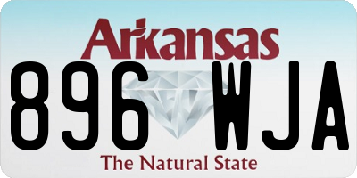 AR license plate 896WJA