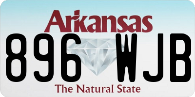 AR license plate 896WJB