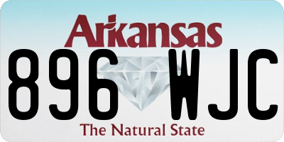 AR license plate 896WJC