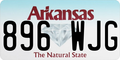 AR license plate 896WJG